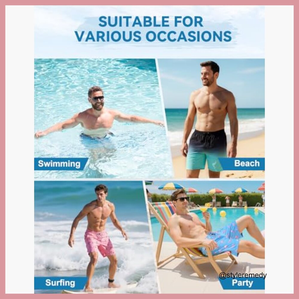 Compression Liner Swim Trunks, Polyester Blend, U… - image 2